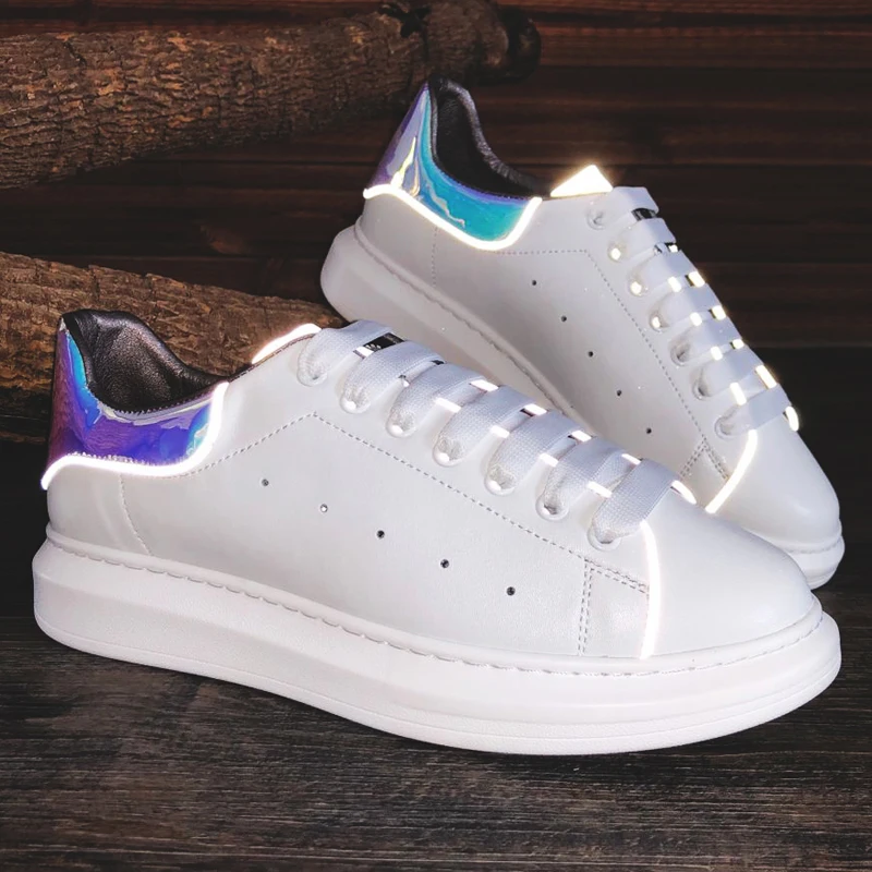 

Luxury Brand Fashion White Sneakers Women Genuine Leather Flats Leisure Shoe For Girls Casual Shoes