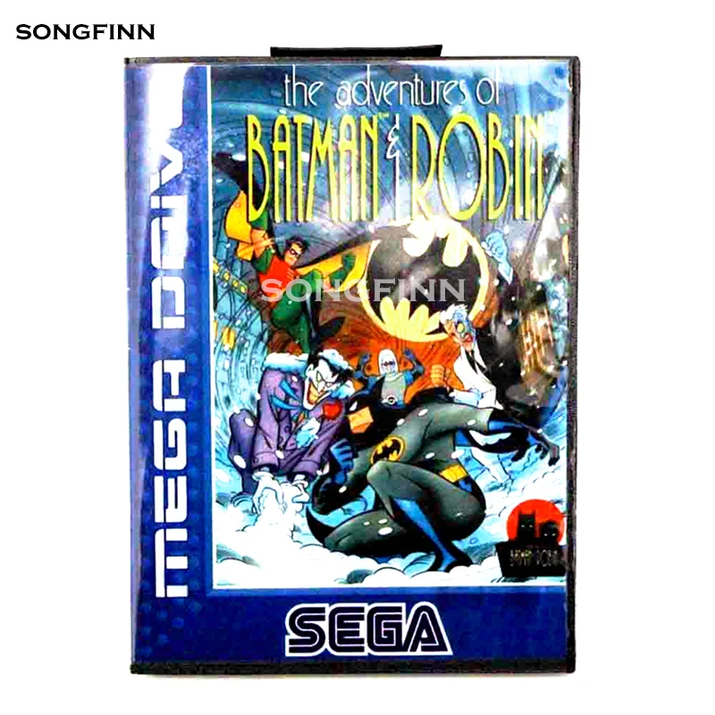 16 бит MD карта памяти с коробкой для sega Mega Drive Genesis Megadrive adventures of Batman & Robin EU|Картриджи|