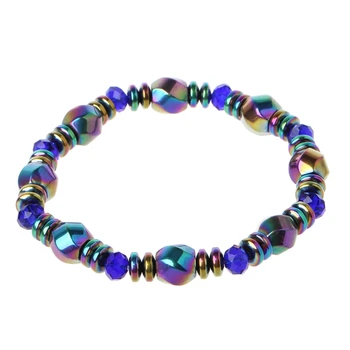 

Weight Loss Round Black Stone Magnetic Therapy Bracelet Health Care Slimming