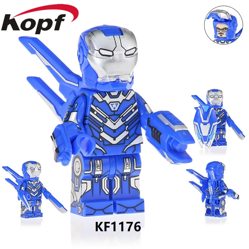 KF1175 20 штук супер герои коллекция Железный человек Searies цифры M39 M85 M50 модель Spider-Ham, строительные блоки для детей подарок игрушки