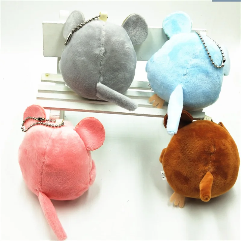 HANDANWEIRAN 1 Piece Mouse 8cm Plush Toy Cute PP Cotton Decorative Pendant Boy And Girl Holiday 5