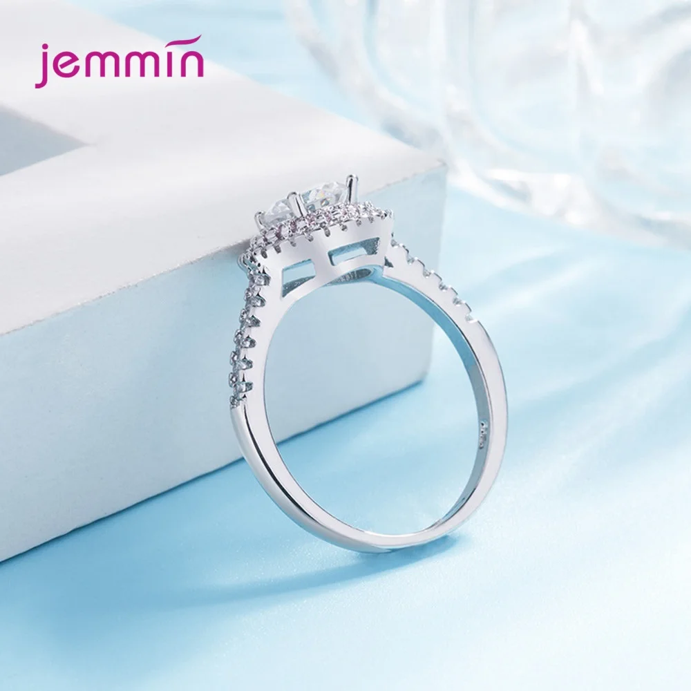 Boho, винтажный стиль, блестящие 925 пробы, серебро, кубический цирконий, стразы, кольца для женщин, свадебные, изысканные ювелирные изделия, принцесса, Anel