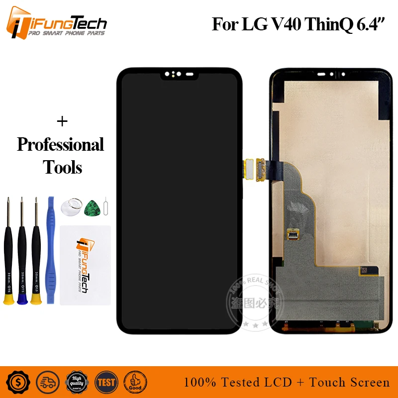 

6.4" New For LG V40 ThinQ LCD Screen Touch Screen Digitizer Assembly Replacement Repair Parts For LG V40 lcd screen