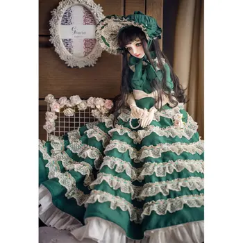 

Classic Green Forest Dress Doll Accessories for 1/4 45cm BJD Dolls - No Doll