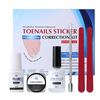 

Ingrown Toenail Correction Set Toenail Treatment Nail Lifter Recover Tool Nail File Toenail Straightening Patch Foot Care Kit