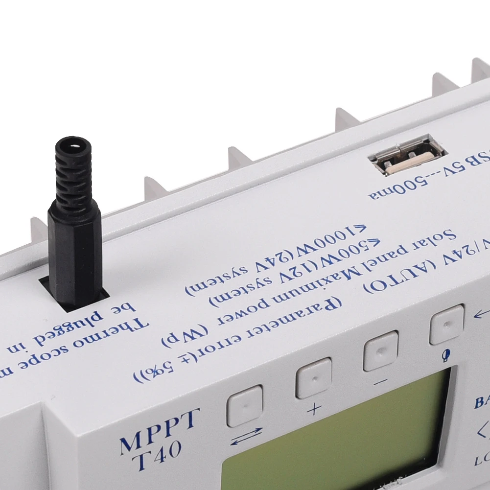MPPT40A высокоэффективный PWM солнечный контроллер с ЖК-дисплеем регулятор заряда с двойным таймером Интеллектуальная защита от перегрузки