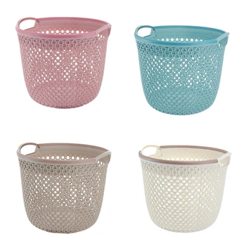 

2Pcs Small Pp Weaving Rattan Basket Multifunctional Shower Storage Basket with Handle