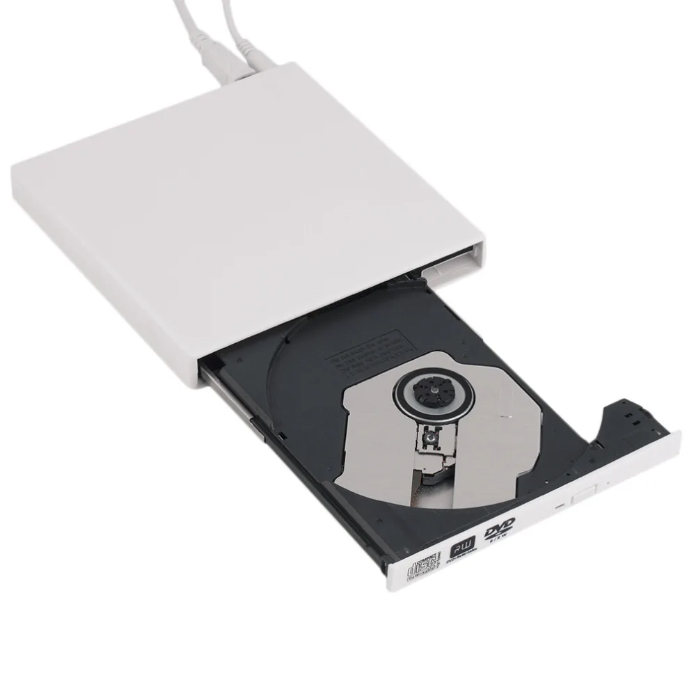 Черный USB 2,0 внешний CD+-RW DVD+-RW DVD-RAM Пишущий привод для портативных ПК