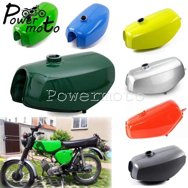 191972 motorrad Stahl Grau Silber Grün Orange Retro Gas Tank Kraftstoff Tank  Benzin Tank Raw Bare Metall Für Simson S50 s51 S70 - AliExpress