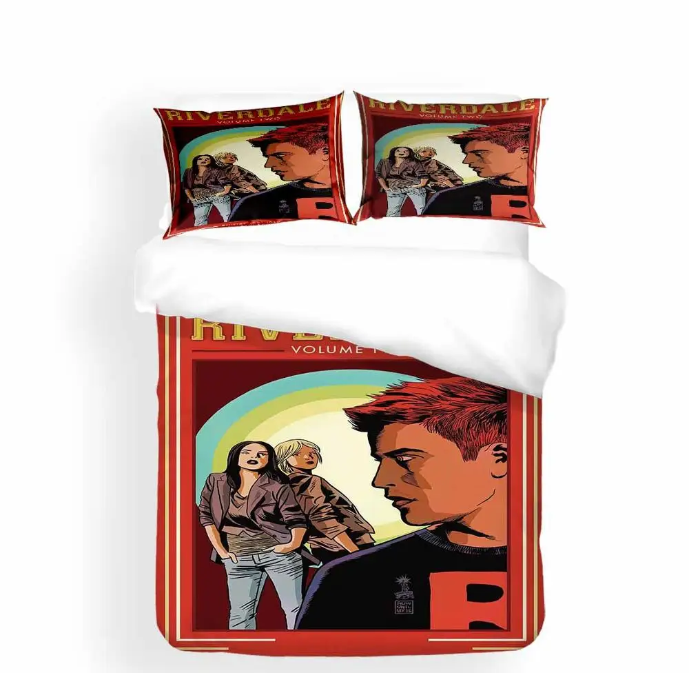 Riverdale Home Bedding Set Single Double Full Queen King Size Bed Linen Set Movies Character 3D Print Comforter Cover Pillowcase Riverdale Home Bedding Set Single Double Full Queen King Size Bed Linen Set Movies Character 3D Print Comforter Cover Pillowcase