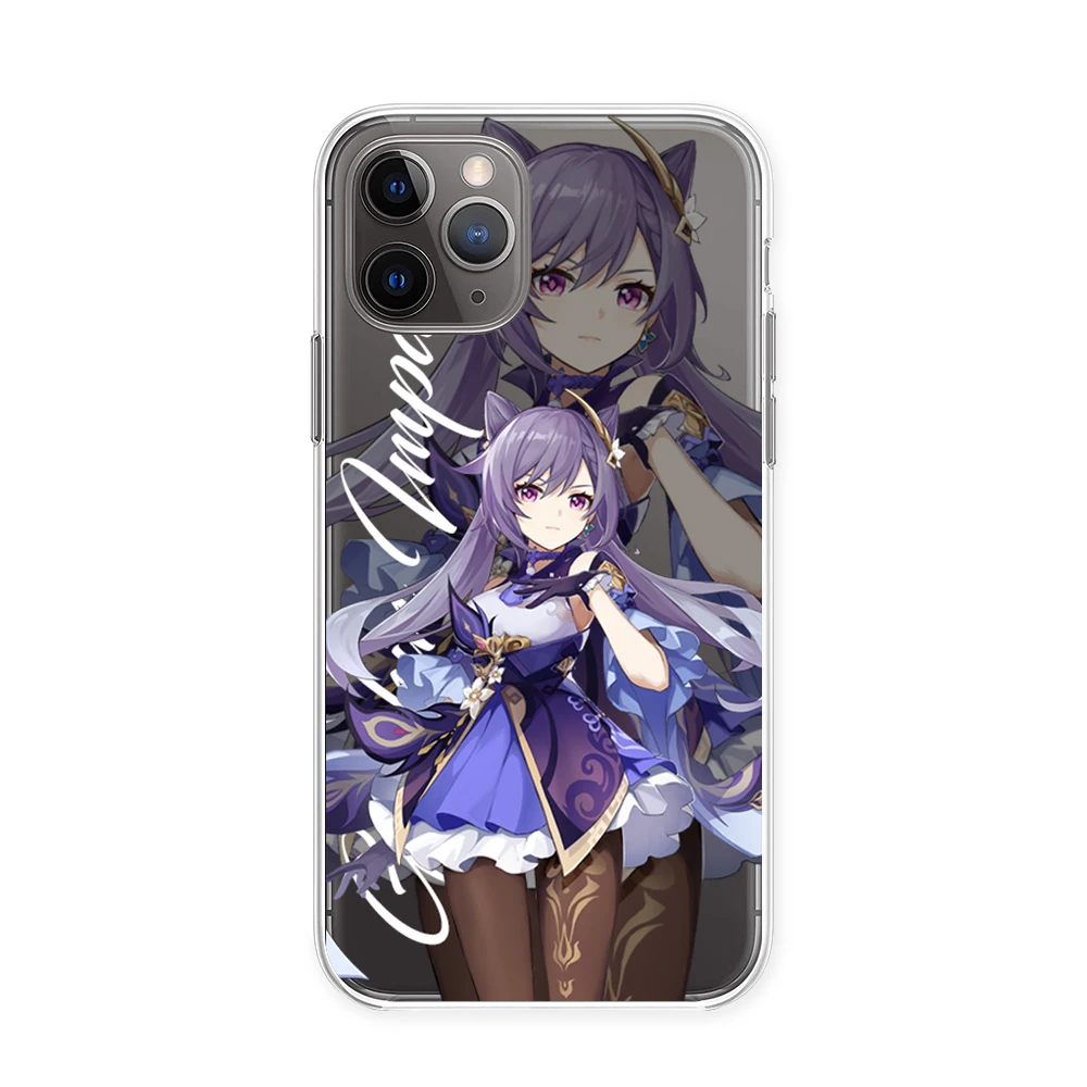 Hot Genshin Impact Transparent Mobile Phone Case For IPhone 13 12 11 Pro Max Xs X Xr 7 8 Plus Personality DIY Desin Clear Cover