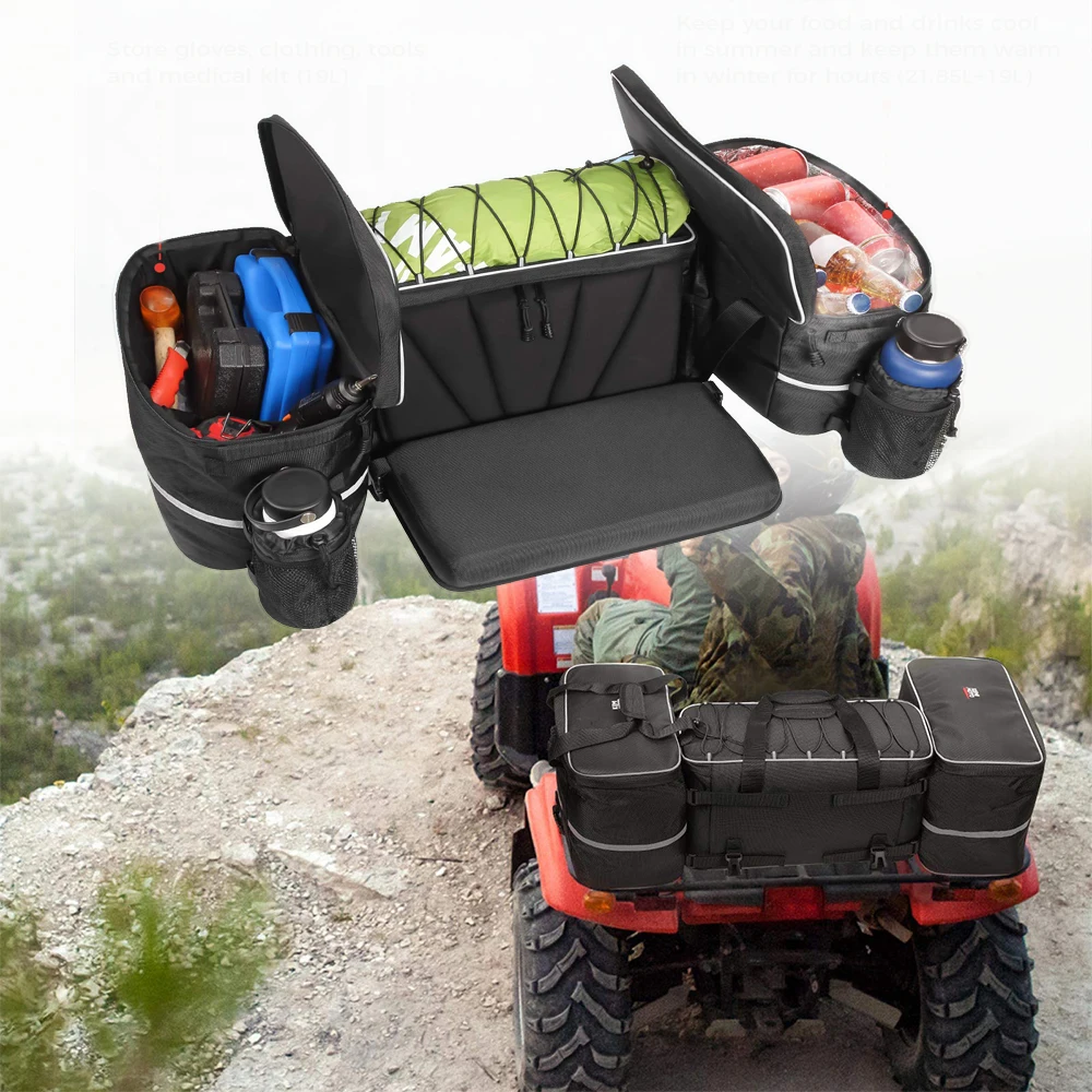 Сумка на заднее сиденье ATV KEMIMOTO для Polaris Sportsman Trail boss Cf moto Can-am Для Arctic Cat Yamaha FZ |