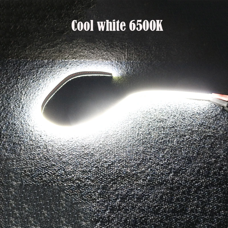 Холодный белый Сгибаемый гибкий 12V 24V COB Светодиодные ленты 0,5 м мягкий Бар Потолочные светильники FOB Светодиодные ленты s лампы для украшения DIY освещение белый теплый Цвет - Испускаемый цвет: Холодный белый