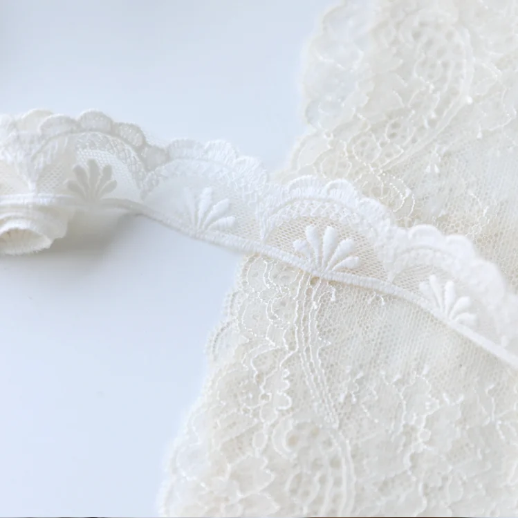 3 Meters Lace Trim Craft Flower Cotton Lace Fabric Venise Floral Embroidered Applique Decorated Ribbon lace fabric lace ribbon lace sewing supplies lace decoration lace accessories lace sewing accessories clothing craft accessories