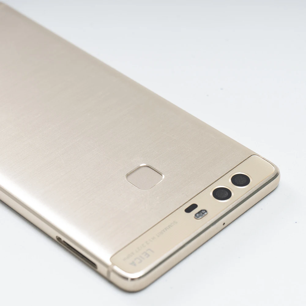 95% отпечаток пальца Senor задняя крышка Корпус для HUAWEI P9 Металлическая Задняя Крышка Корпус задняя Батарейная Дверь Корпус+ Боковая кнопка