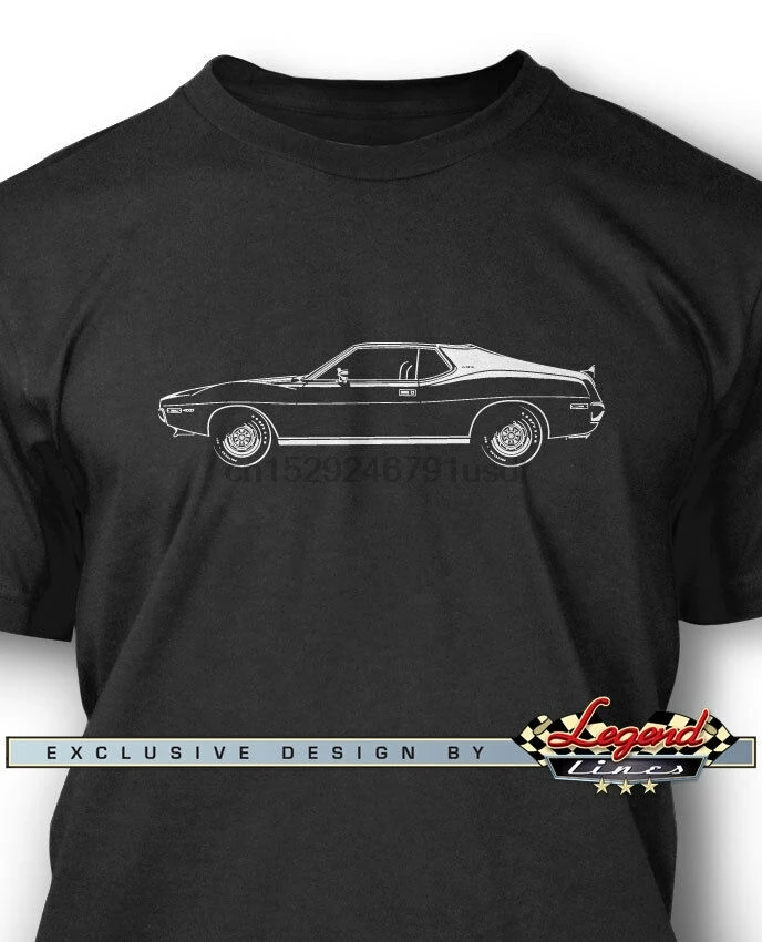 Мужская футболка-купе AMC AMX 1973-1974 разные цвета американская машинка | одежда