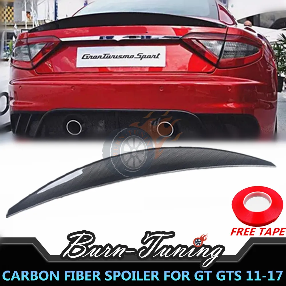 Спойлер из углеродного волокна для Maserati Gran Turismo S GT GTS спойлер 2DR Coupe 2011- задний багажник гоночный сплиттер