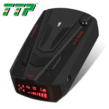 

V9 Car Vehicle Radar Detector 360 Degrees V7 Auto Anti Radar Signal Detector Speed Voice Alert Alarm Warning 16 Band Led Display
