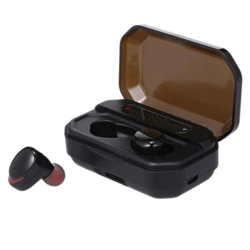 TWS-T8S Bluetooth 5,0 гарнитуры IPX7 спортивные наушники водонепроницаемые наушники 6D объемный сабвуфер наушники шумоподавление