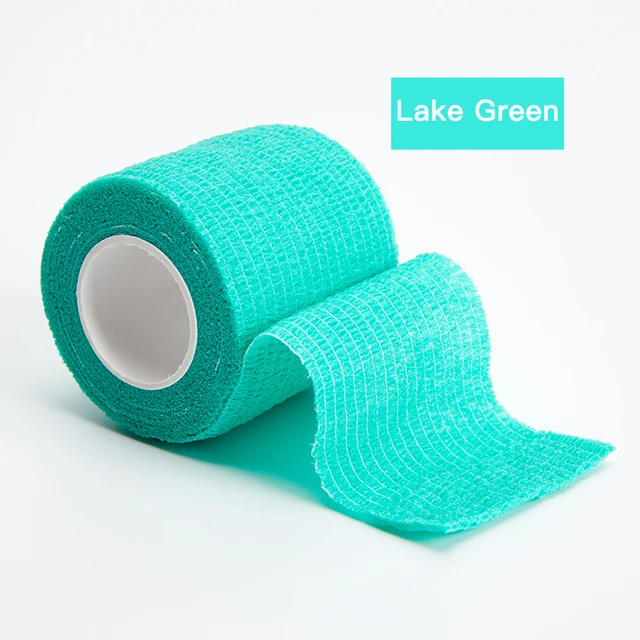4.5M Colorful Elastic Sport Bandage Self Adhesive Bandage For Fitness Knee Support Pads Ankle Finger Wrap Kinesiology Tapes Green
