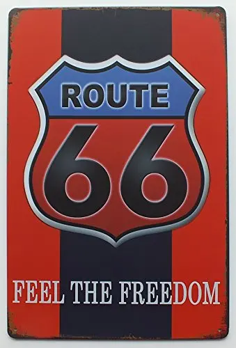 110 Route 66 Оловянная металлическая табличка для бара винтажная Ретро Настенная Декорация Плакат домашний клуб таверна дверь настенная металлическая живопись жестяная вывеска Настенный декор - Цвет: 110 Route 66