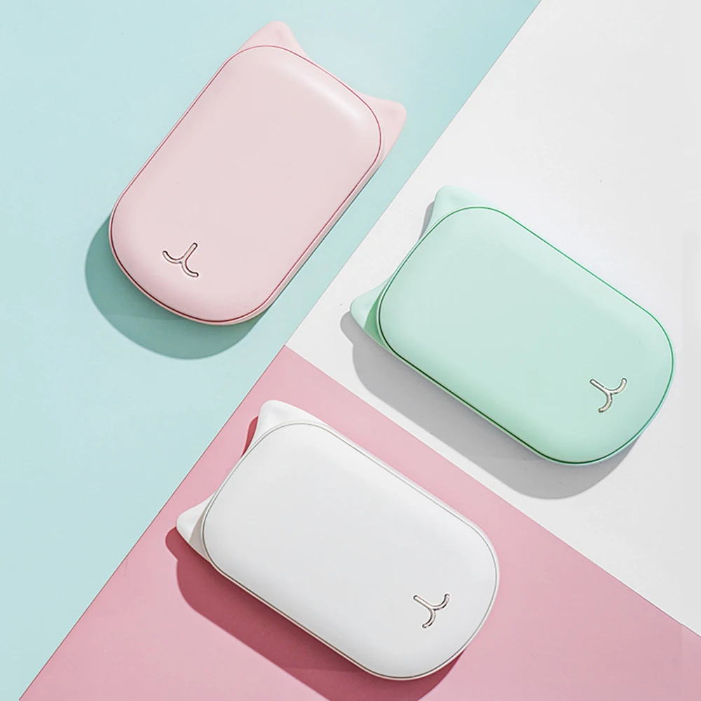 Симпатичный USB Перезаряжаемые грелка для рук и 3600 мА/ч, Мощность power Bank 5V Мини Портативный путешествия удобный с длительным сроком службы карманная грелка для рук