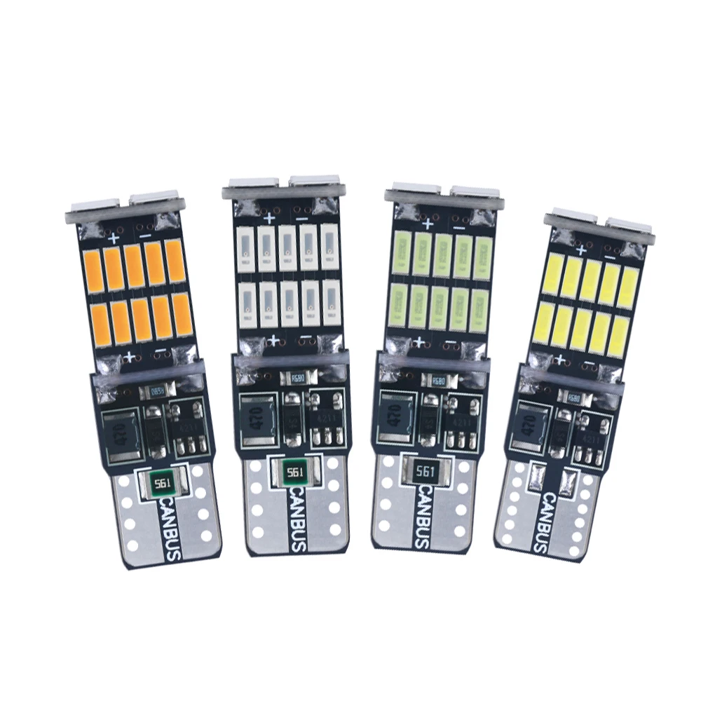 

1Pcs T10 W5W 194 501 LED Canbus No Error Car Light 26 SMD 4014 Chip Interior Reading Instrument Dome Lamp Bulb White 12V 6000K