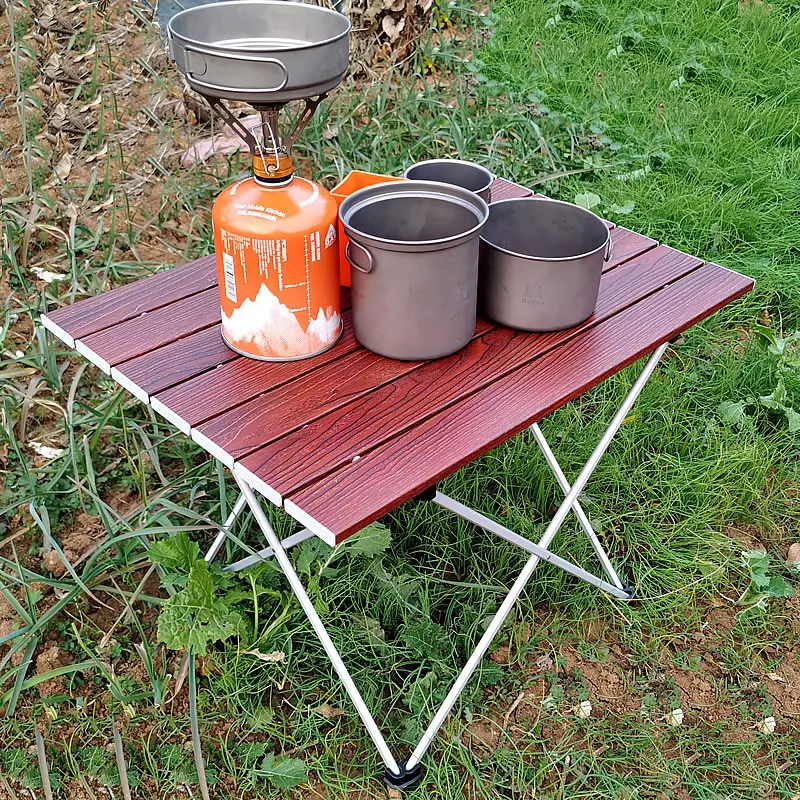 Легкий складной стол для пикника прочный алюминиевый компактный путешествий и