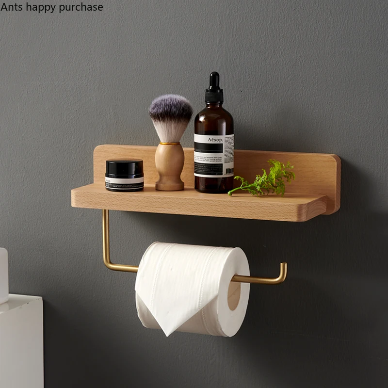 Toilet Tissue Holder With Shelf Wall Mounted Toilet Roll - Temu