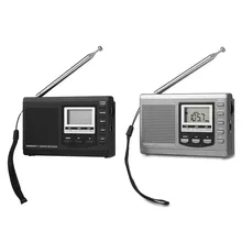 DC 5 В мини портативный мини стерео радио FM/MW/SW полный диапазон приемник Цифровой Будильник музыкальный плеер громкоговоритель