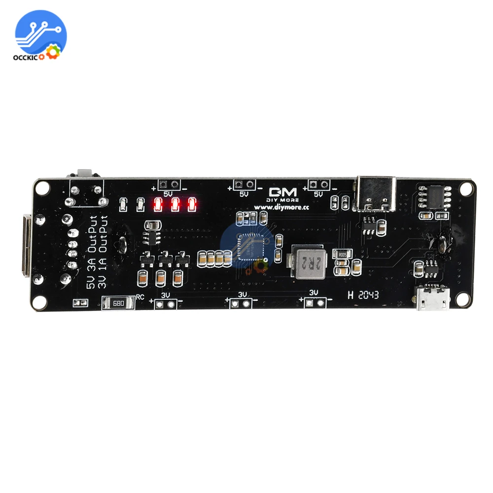 Плата зарядного устройства для аккумулятора 186502 модуль разработки USB порта ESP32