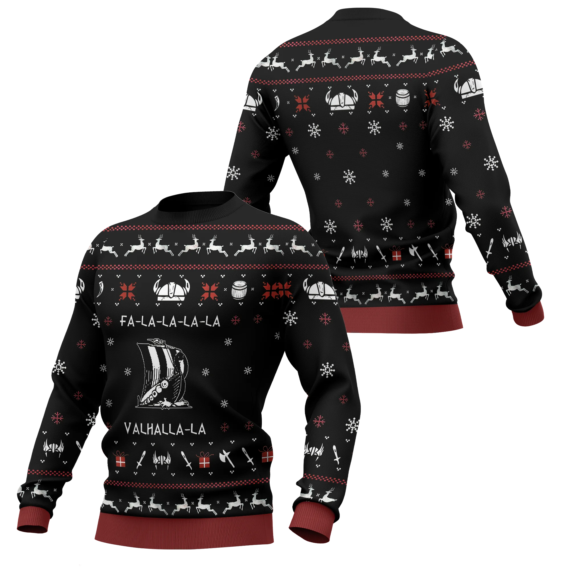 Weihnachten Odin Tattoo Symbol 3D All Over Gedruckt Herren Herbst Hoodie Unisex Casual Pullover Streetwear Jacke Trainingsanzüge DK264 – Detail 8