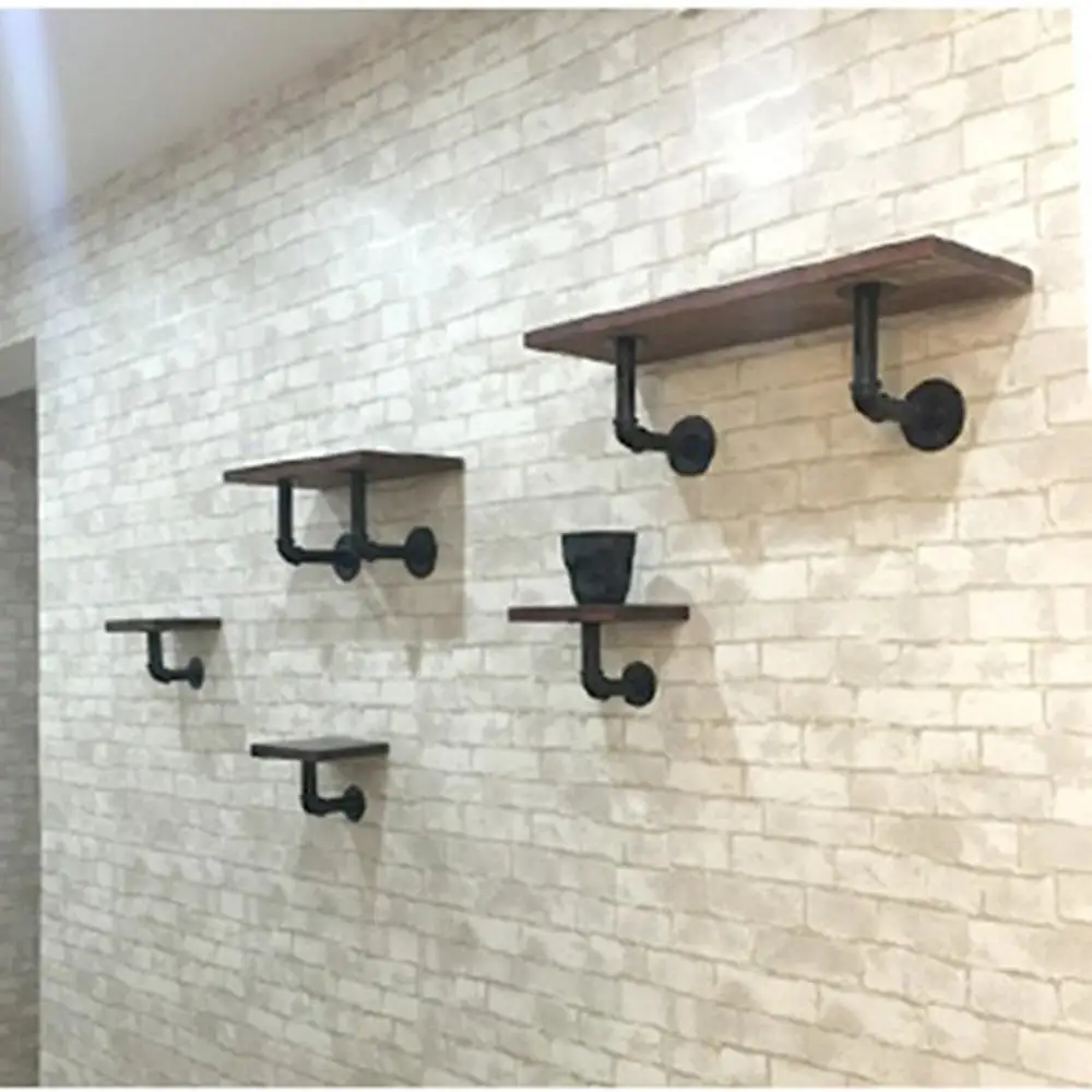 Retro bracket bracket word storage board partition shoe shop shoe rack triangle bracket loft right angle wall hanging flower sta