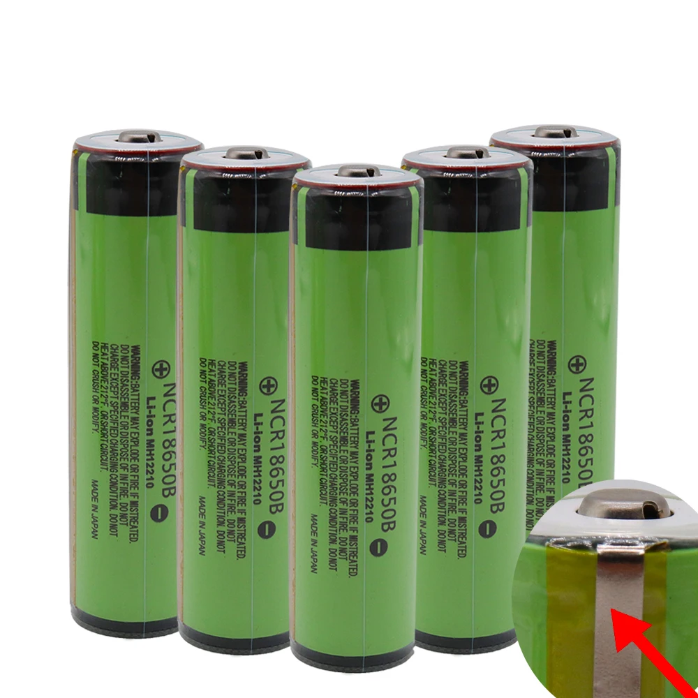 Panasonic Новинка 18650 батарея 3400mAh 3,7 v литиевая батарея для NCR18650B 3400mah подходит для фонарика батареи+ PCB