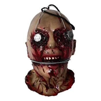 

Patygr Horror Zombie Head Halloween Party Prop Hanging Decoration Cosplay Scary Haunted NEW