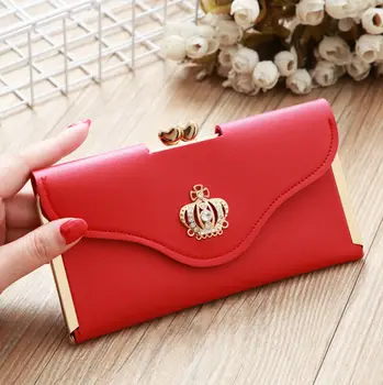 

UK Womens Trendy PU Leather Clutch Wallet Long Card Holder Purse Box Handbag Bag Leather Wallet Women Long Wallet