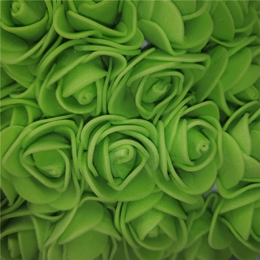 500pcs green rose Подарок на день Святого Валентина, 38 см, Лидер продаж, мыло в виде собаки и утки, розовая пена, цветок для свадьбы, Подарок на годовщину, креативный подарок, сделай сам - Цвет: 500pcs green rose