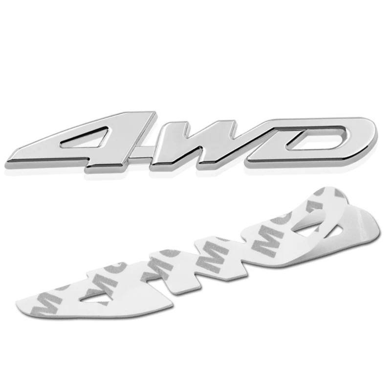 Автомобильный Стайлинг 3D металлическая наклейка 4WD 3D хромированная Автомобильная задняя дверь все колеса авто наклейка багажник эмблема для багажника значок наклейка