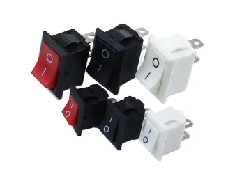 

Rocker Switch 10x15mm /15x21mm SPST 2Pin KCD11 KCD1 Snap-in On/Off 10MM*15MM Black Red and White