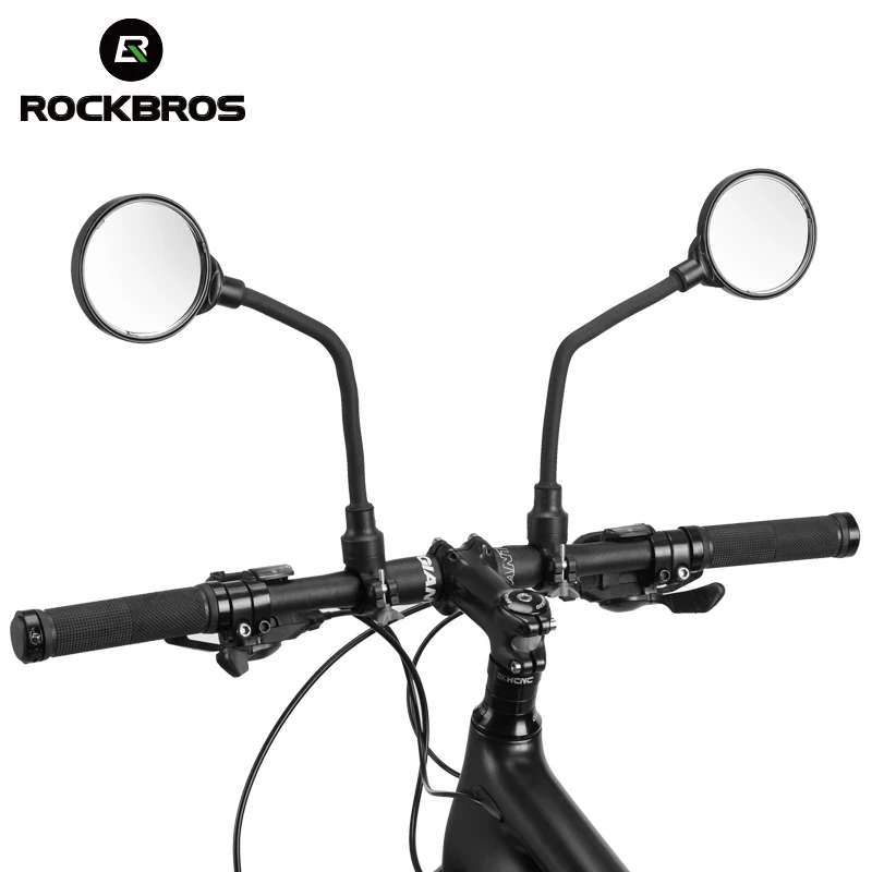 ROCKBROS велосипедный велосипед зеркало регулируемое HD акриловая минутная поверхность Электрический мото мопед ABS зеркало заднего вида для велосипеда аксессуары