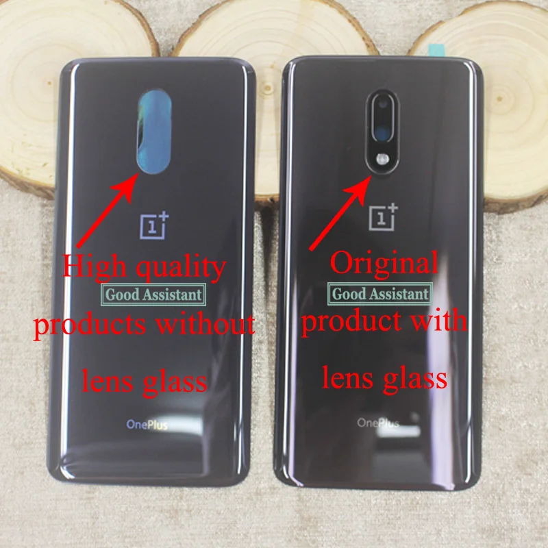 6,4 дюймов, для OnePlus 7 1+ 7, GM1901, GM1903, задняя крышка батарейного отсека, корпус, чехол, запчасти для заднего стекла
