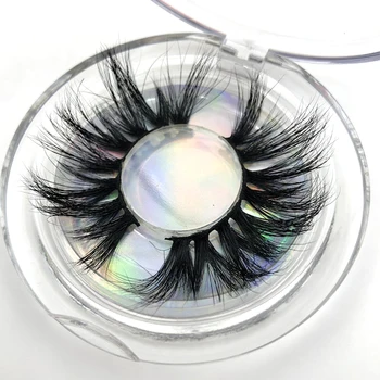 

EB26 25mm Mink Lashes Extra Long Wispies Lashes Handmade Criss-cross Eyelash Extension Makeup Tools