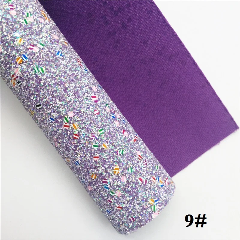 9 Glitterwishcome 21X29 см, Размер A4, неоновая блестящая кожа, блестящая кожаная ткань, винил для бантов, GM621A - Цвет: 9