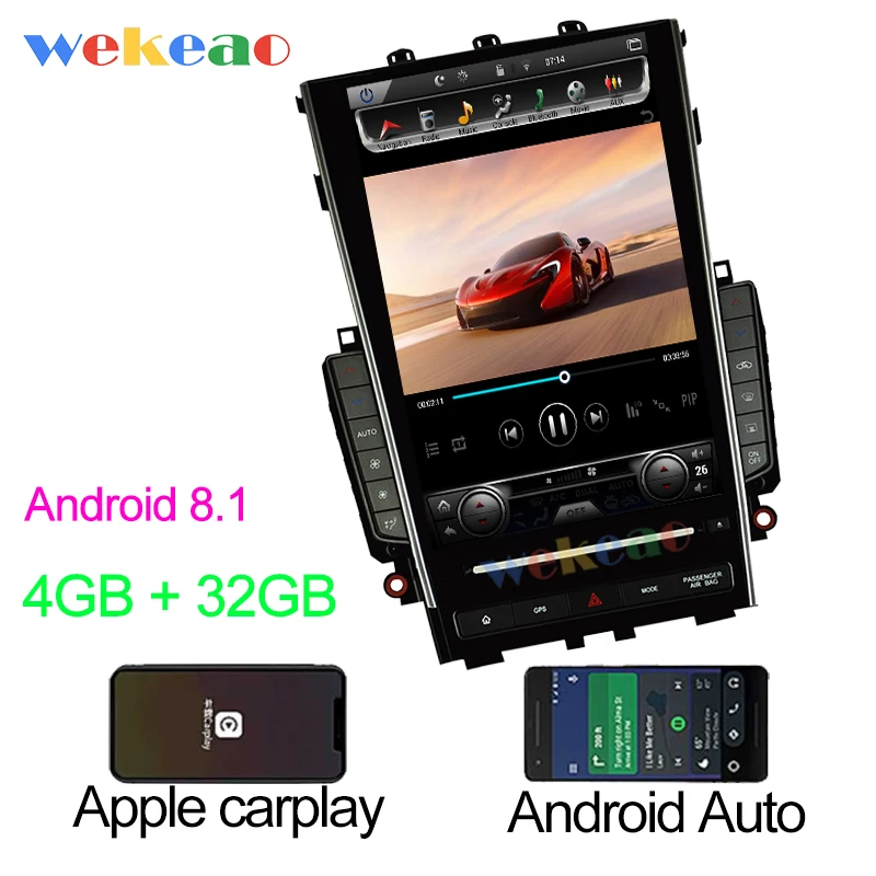Android Car Radio Wekeao вертикальный экран Tesla style 12,1 ''Android 8,1 автомобильный dvd-плеер навигационная Автомобильная магнитола для Infiniti Q50 Q50L 2013 - Цвет: Android Car Radio