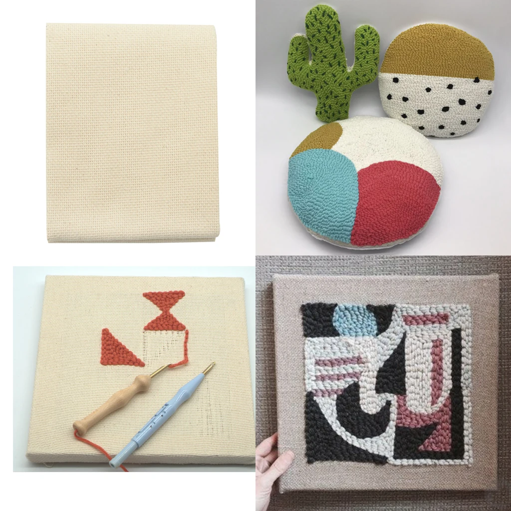 Blank Monk's Cloth Reserve Aida Cloth Rug Hooking Punch Needling Sewing