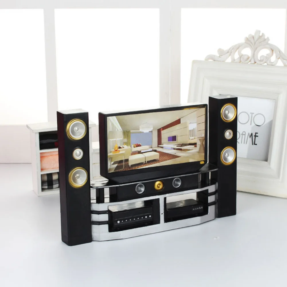 Детская игрушка 20,5 см мини Hi-Fi 1:6 домашний кинотеатр набор комбо для кукольного дома аксессуары прибор детский подарок