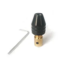 Микро-электрическая дрель самозатягивающийся сверлильный патрон ручная электрическая дрель маленькая электрическая мельница Деревообработка латунный Алмазный зажим центральная ось