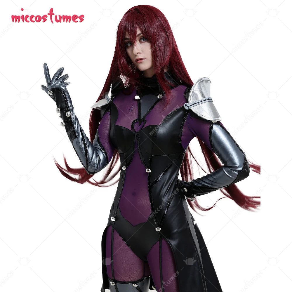 Fate Grand Order Fgo Lancer Scathach Bodysuit Cosplay Costume With Shoulder Accessories Game Costumes Aliexpress