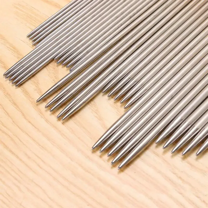 35 шт./компл. 20 см Нержавеющая сталь прямые Вязание иглы для DIY вязальные крючки Комплект комплекты игл/вязальные крючки/Набор для вязания крючком D2TD
