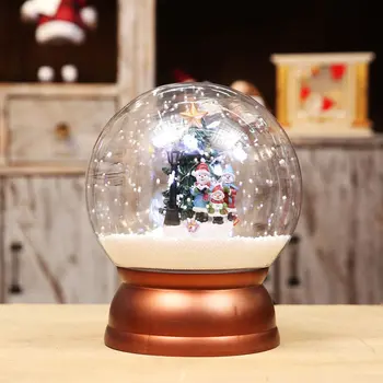 

Christmas crystal ball snow music lamp display old man Snowman decorative crafts festival gifts small ornaments